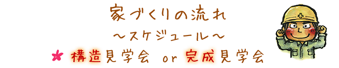 家づくりの流れ　スケジュール