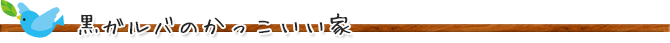 黒ガルバのかっこいい家